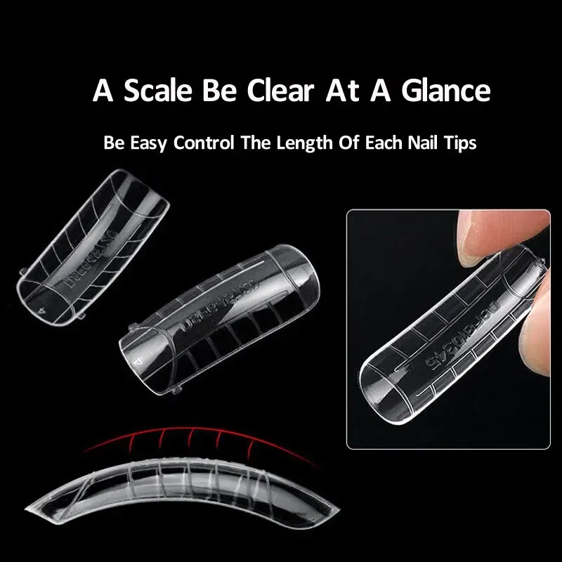 Color: MULTI - 120pcs Nail Forms Full Cover False Nails Quick Building Mold Fake Nail Shaping Extend Top Molds For Gel Salon Manicure Art