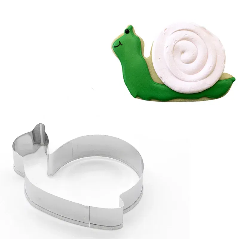 Snail Cookie Cutter Stainless Steel Biscuit Knife Baking Fruit Kitchen Tools Mold Embossing Printing