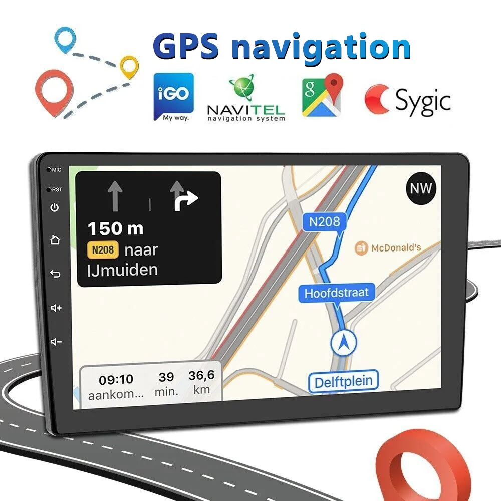 Color: GRAY - TOYOUSONIC 2 Din 9/10 Inch Android Car Radio 4G 64G Universal Multimedia Player Carplay Android Auto Autoradio Stereo Bluetooth