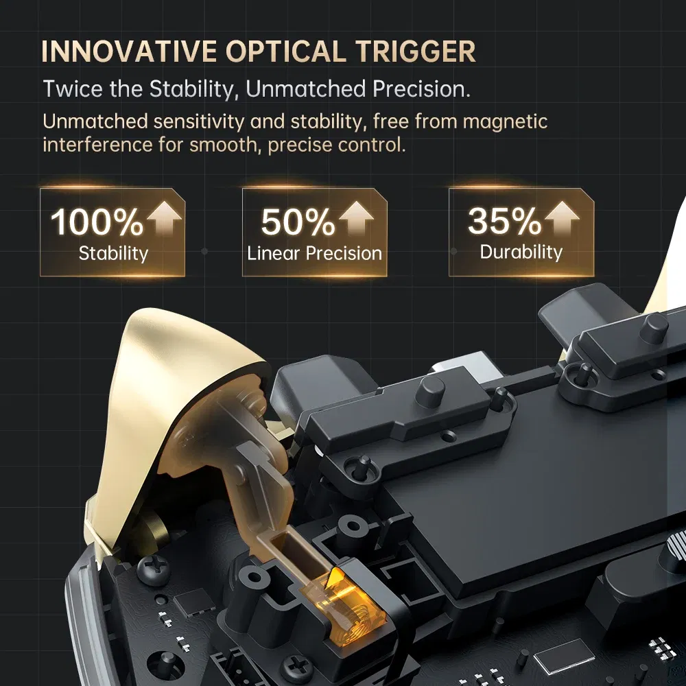 Color: Gold - MACHENIKE G5Pro V2 Ultimate Gaming Controller Optical Trigger ABXY Button Hot-Swappable Joystick 4K Resolution For Switch PC
