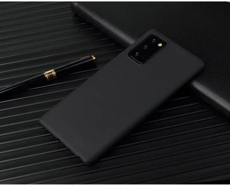 Color: Dark Blue, Material: Other - Matte Case For Samsung Galaxy A51 A71 S20 Ultra S10 Plus A01 A31 A81 A91 A10 A20 A30 A40 A50 A70 Solid Color Silicone Cover