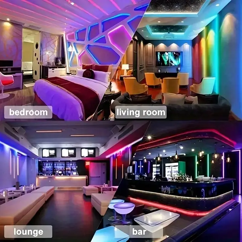 Emitting Color: RGB, Length: 3m - 5V USB LED Lights Strips RGB SMD5050 Christmas Festoon 24Key Remote Control Backlight Flexible Lamp Tape Gaming Room Decoration