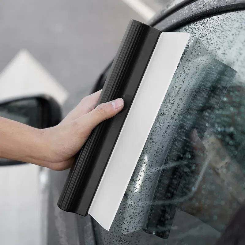 Flexible Soft Silicone Handy Squeegee Car Non-Scratch Water Wiper Clean Scraper Automobile Anow Ahoveling Tools