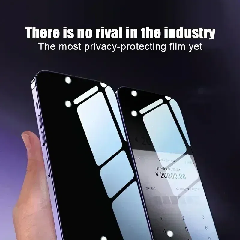 Color: Lucent, Bundle: 2 pieces, Material: Anti Peeping - Privacy Peeping Anti-Spy Tempered Glass Film for OnePlus 12 13R 11 9RT 8 7T 10 Pro Screen Protector Add Install Dust Removal Kit