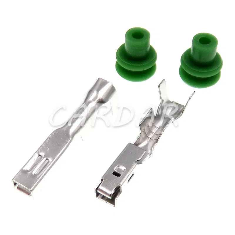 Color: black - 1 Set 2 Pin 6189-0777 Automobile Sealed Connector Electrical Waterproof Socket AC Assembly Water Temperature Sensor For Nissan