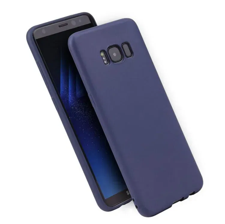 Color: Blue, Material: Vinyl - Case For Samsung Galaxy S8 S9 S10 S20 Ultra A6 A7 A8 A9 2018 S20 Plus A10 A20 A30 A50 A70 Matte Silicone Soft TPU Cover case