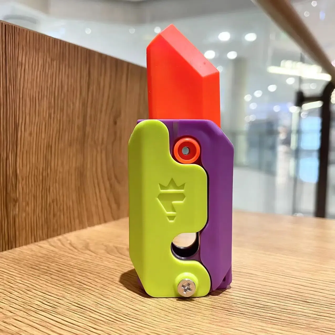 Color: Dark Khaki, Ships From: CHINA - Gravity Folding Claw Knife Radish Knife 3d Printing Gravity Knife Small Radish Knife Push Card Decompression Fidget Mini Toy