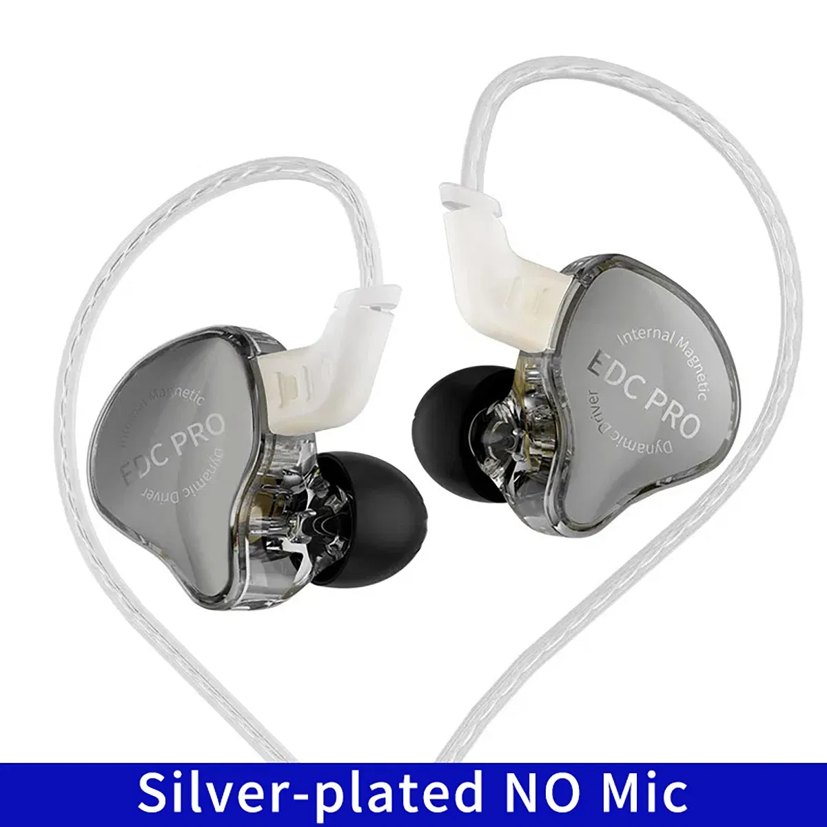 Color: black - KZ EDC PRO upgraded high-quality dynamic HIFI in ear interchangeable cable wired motion noise cancelling headphones