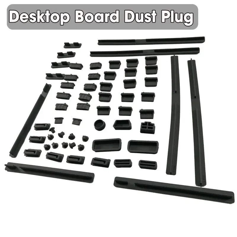 Color: Red - Slot Dust Plug Desktop Board Dust Plug Silicone Interface Case Anti-Oxidation Rust Motherboard Anti-dust Cover Dustproof Plug