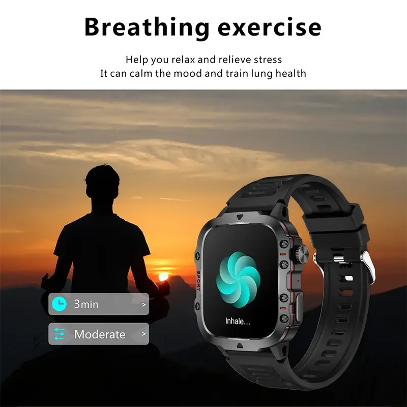 Smart Watch For Men, 4.98cm Full Touch Screen