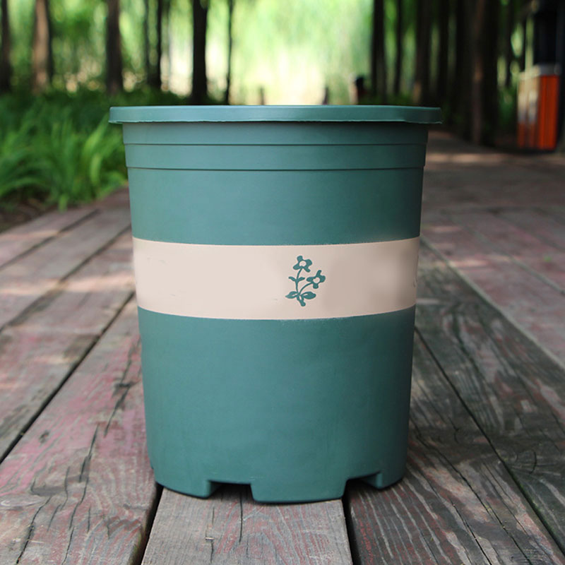 Color: multi - Large Round Short Flower Pot Control Root Rose Pot Planting Seedling Thickening Plastic Flower Gallon Pot or Tray Potted Plants
