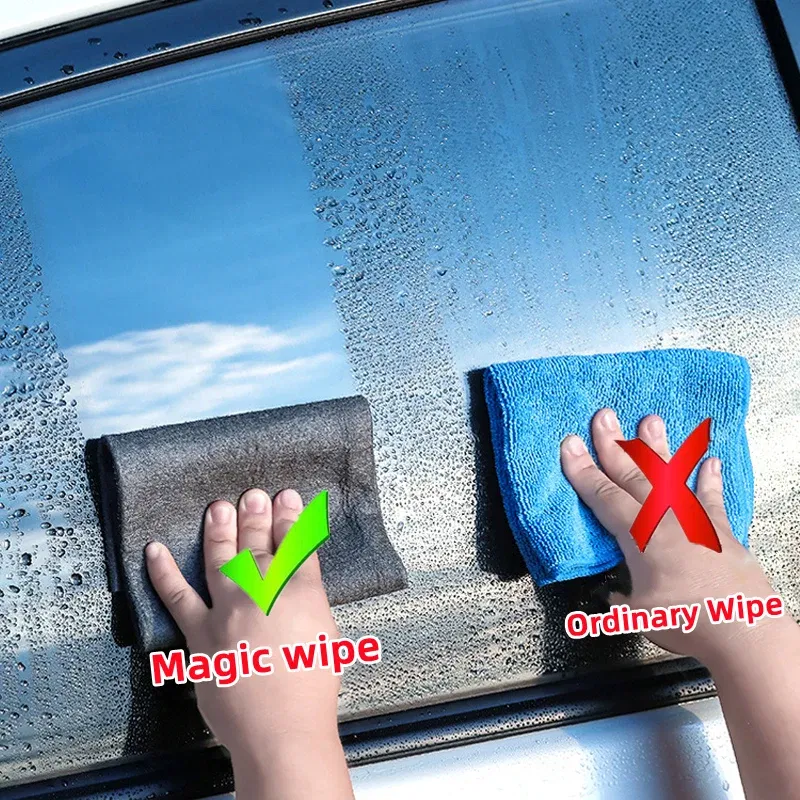 Color: Blue, Specification: 8pcs, Ships From: CHINA - New Thickened Magic Cleaning Cloth Microfiber Glass Clean Towel Reusable Washable Lint-free Cleaning Rags for Kitchen Glass Car