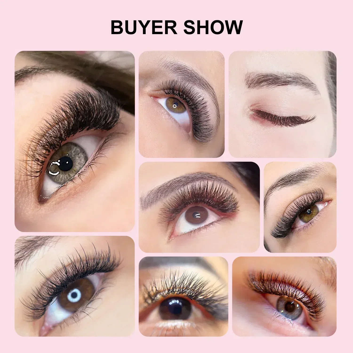 Color: Other, Curl: C, Thickness: 0.07mm, Length: 15mm - ARISON YY Lashes and 3D/4D/5D W Shape Lashes Brasileiro Premade Volume Eyelashes Extension Soft Thin Easily Grafting Extension