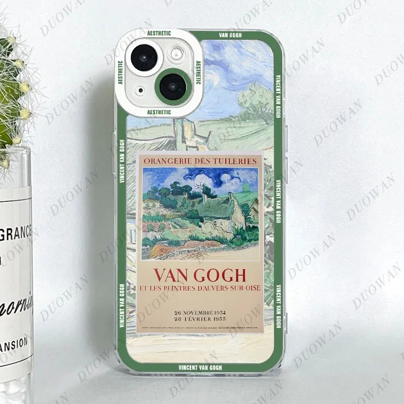 Color: Beige, Material: Microfiber - Van Gogh Oil Painting Phone Case For Samsung A12 A13 A14 A22 A23 A31 A32 A33 A42 A50 A51 A52 A53 A71 A72 A73 4G TPU Clear Case