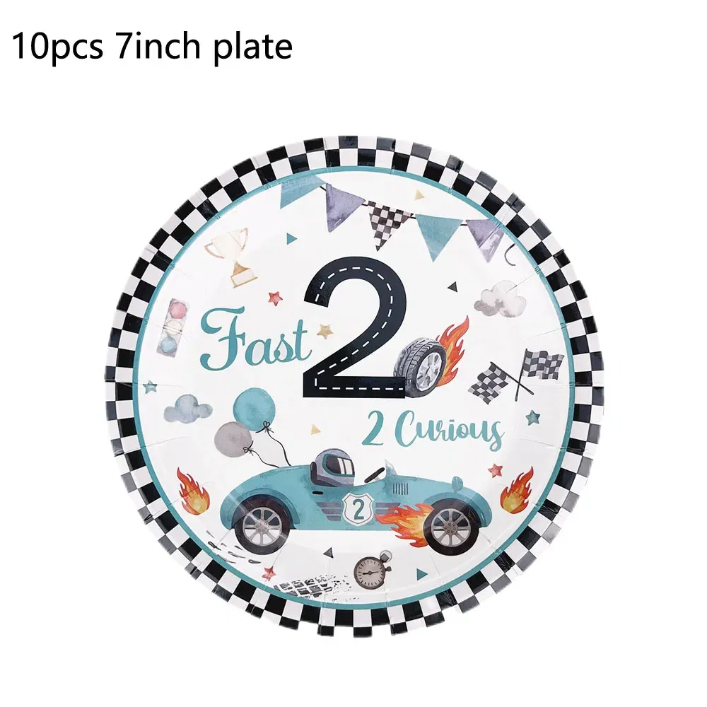 Color: Silver, Capacity: 480ml - Racing Car Disposable Tableware PLates Cups Napkin Tablecloth Two Fast Birthday Party Decorations