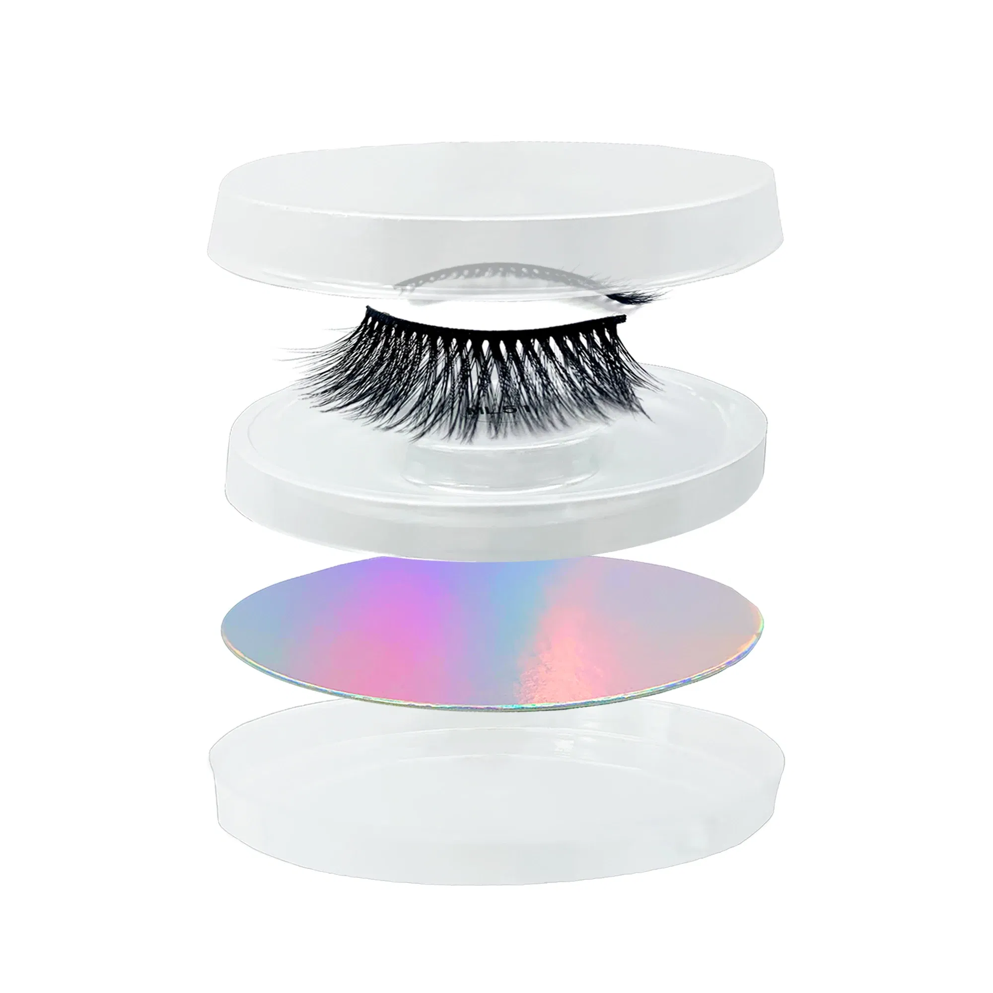 Color: Light Grey, Ships From: United States - Fake Eyelashes Wholesale Fluffy False Eyelashes Makeup Eyelash Extension Accessoires Faux Mink Lashes maquiagem
