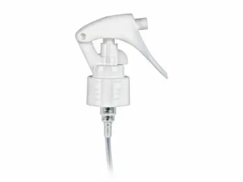 Color: WHITE, Specifications: 60ml - Plastic 24-410 28-410 mini trigger sprayer with 6.3 inch dip tube with lock button