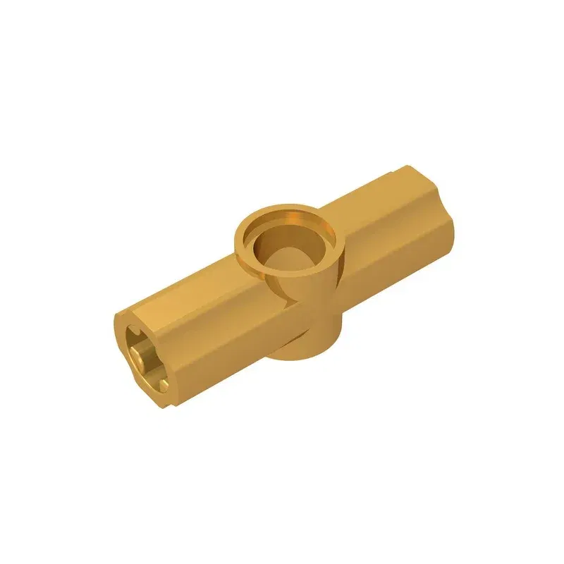 Color: Chocolate - Gobricks GDS-917 Technical, Axle and Pin Connector Angled 180 degrees compatible with lego 32034 DIY Educational Building Block