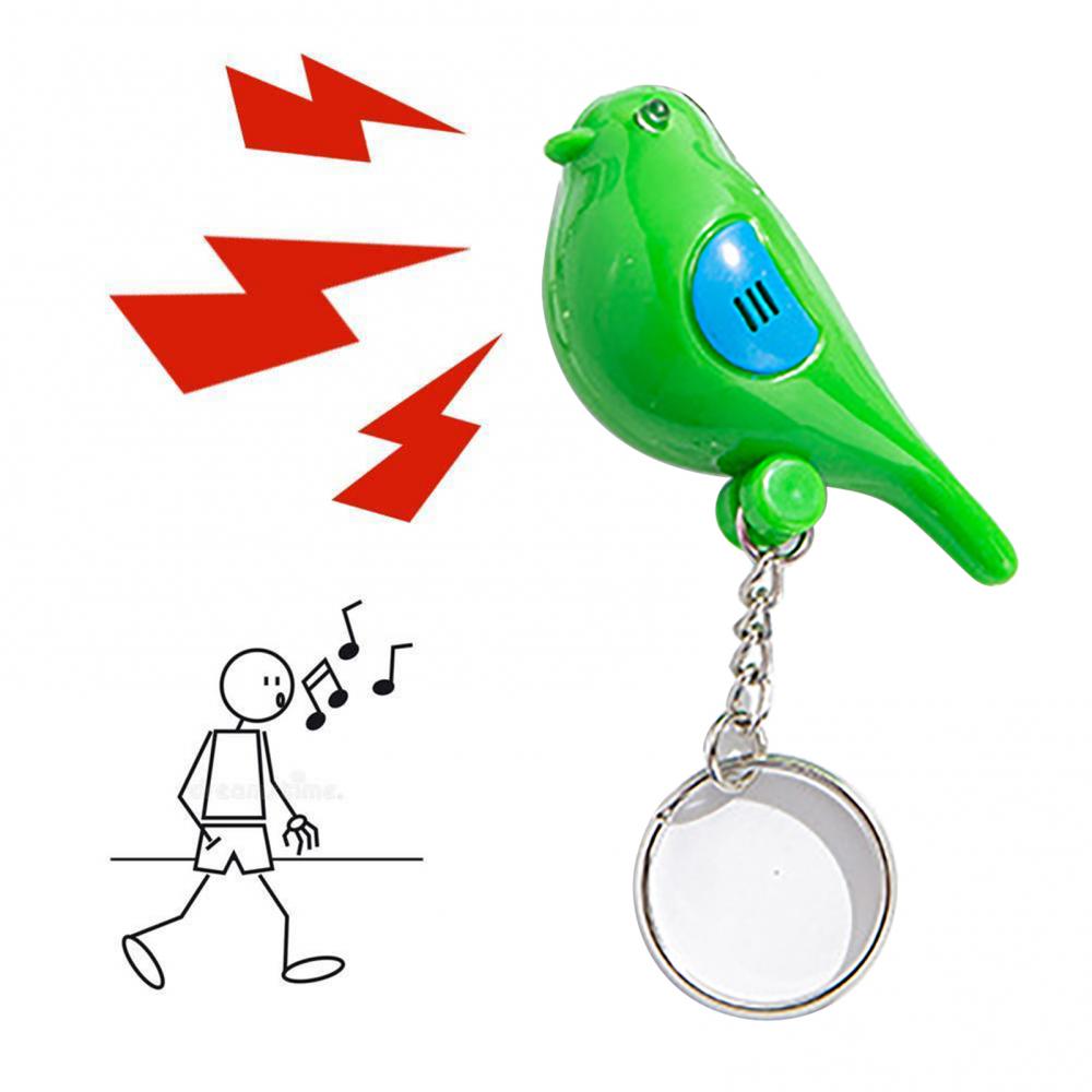 Color: GRAY - Funny Key Chains Women Men Whistle Key Finder Flashing Beeping Remote Lost Keyfinder Locator Keyring
