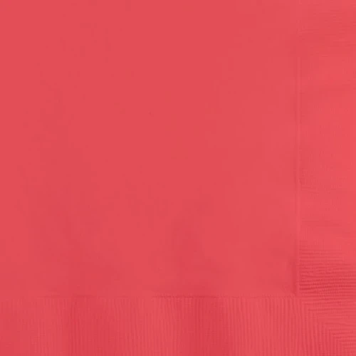 Coral Luncheon Napkins - Pack of 50