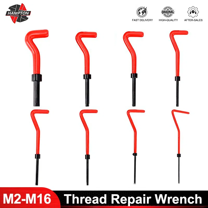Thread Diameter: 6mm, Ships From: CN - HAMPTON M2-M16 Screw Thread Inserts For Restoring Damaged Threads Repair Tools