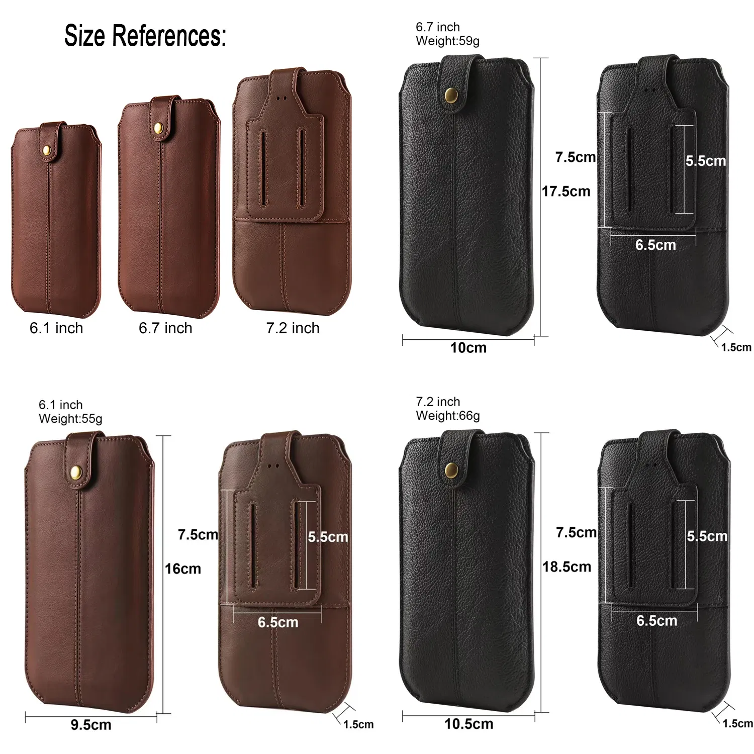 Color: Beige, Material: ABS - Genuine Leather 7.2 Phone Pouch Belt Clip Case For iPhone 16 15 14 13 Pro Max,Samsung S24 S23 Plus,Redmi Note 12 Waist Bag Cover