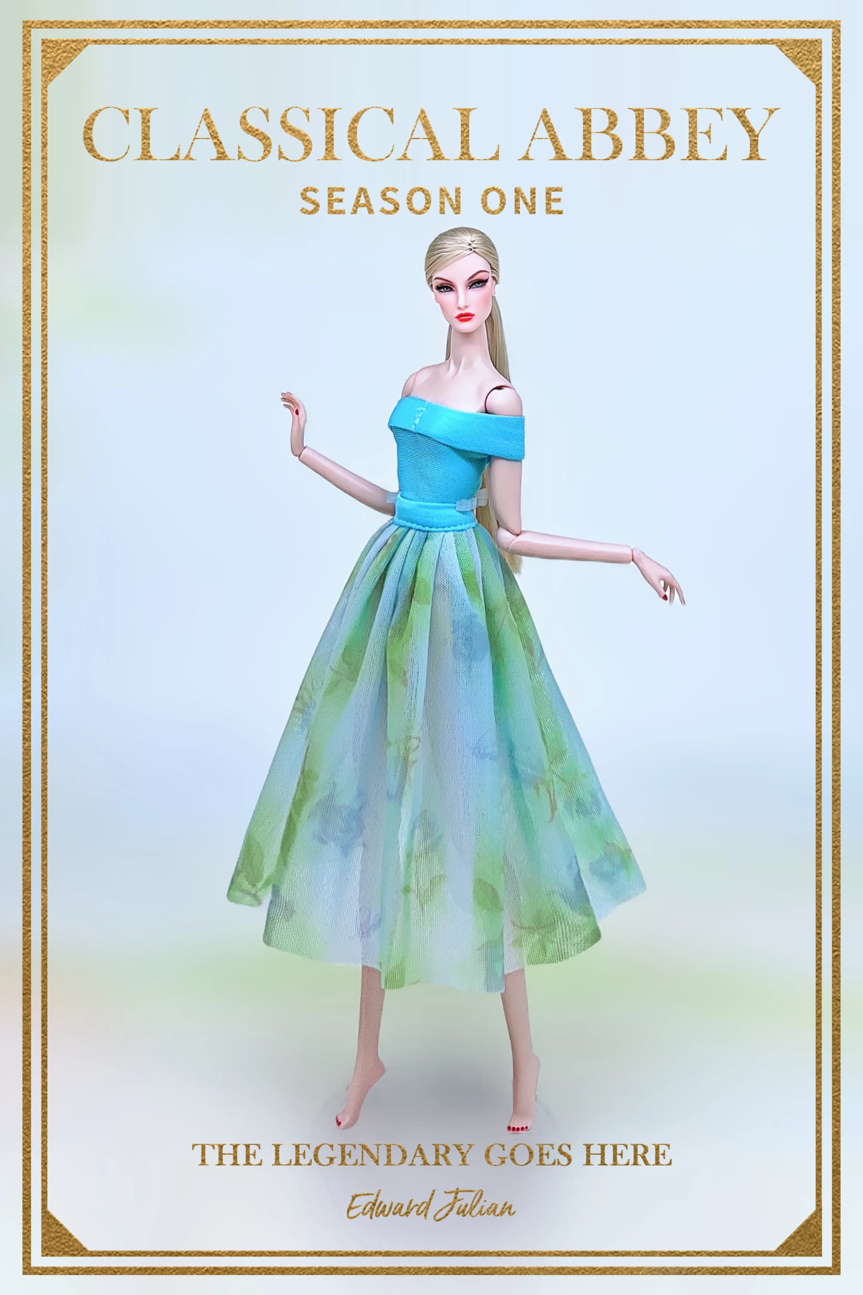 Color: Gold - for winter clothes for barbie dolls