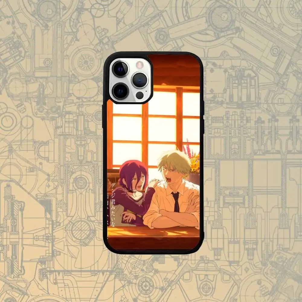 Color: Brown, Material: Artificial Leather - C-Chainsawman Reze Arc Movie Phone Case For IPhone 17,16,15,Pro,Max,Air,14,Plus,13,12,11 Magesafe Wireless Charge Cover