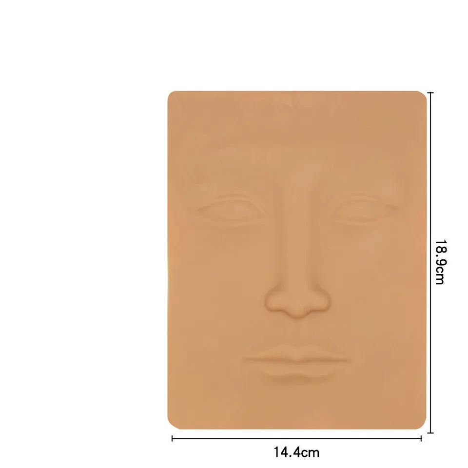 Silicone fake skin for eyebrows and lips