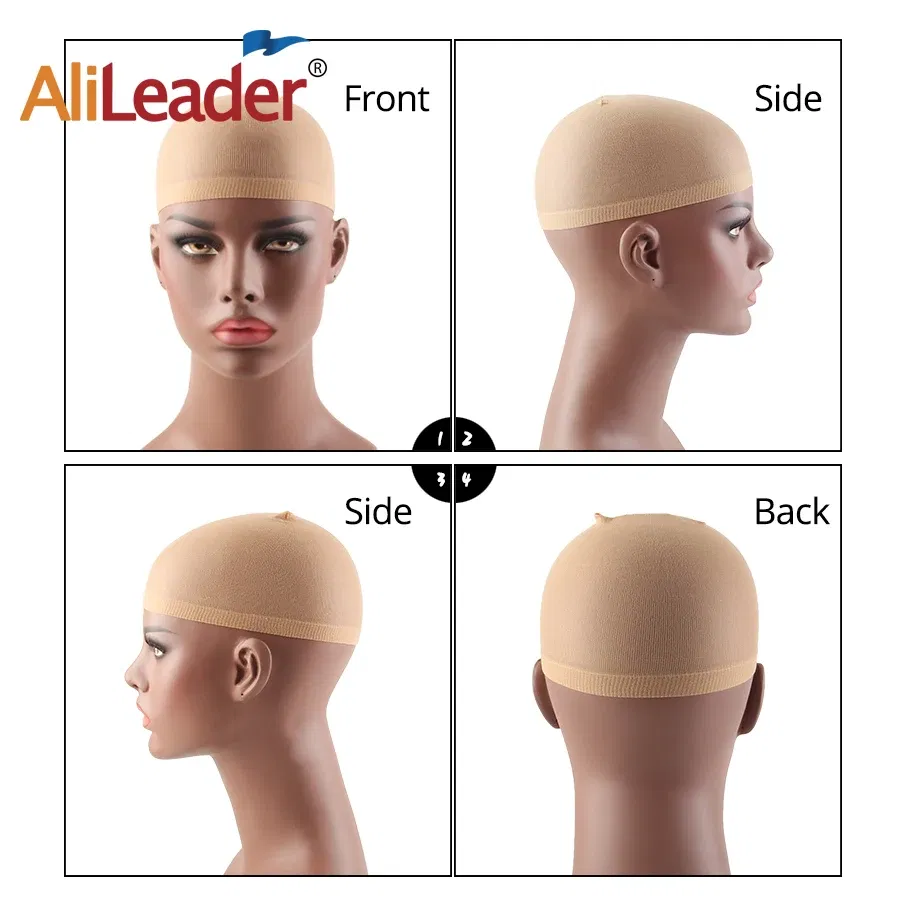 Color: Dark Brown - 1/2/3Packs Wig Cap Stocking Stretch Stocking Wig Caps For Making Wigs Caps Hairnets Stretch Elastic Wig Weaving Cap Brown Black