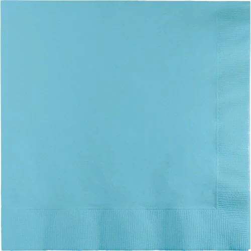 Pastel Blue Beverage Napkins - Pack of 50