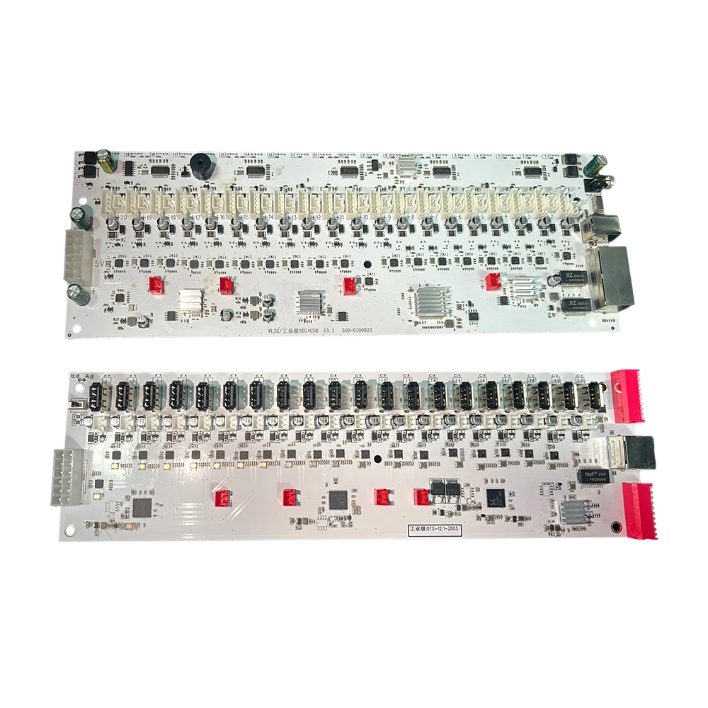 Color: Yellow - Mobile Phone Group Control Equipment Motherboard Ethernet OTG USB Connection Independent Switch Smartphone USB Farm Mainboard