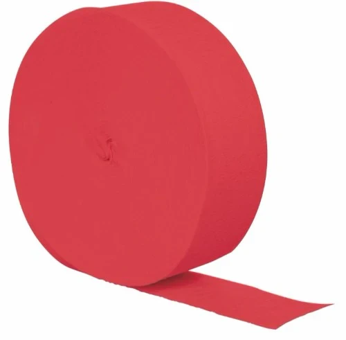 Coral Crepe Streamer