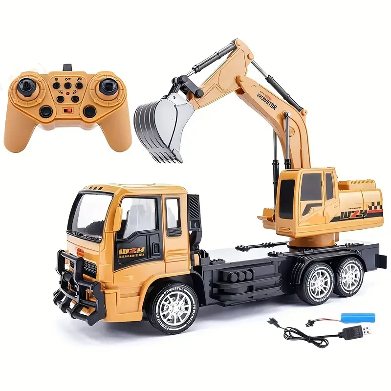 10-Channel Remote Control Digging Engineering Vehicle