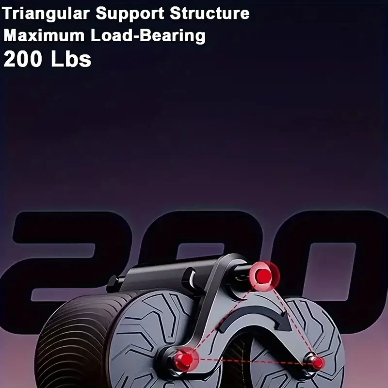 Unisex Abdominal Wheel - Automatic Rebound Abdominal Roller