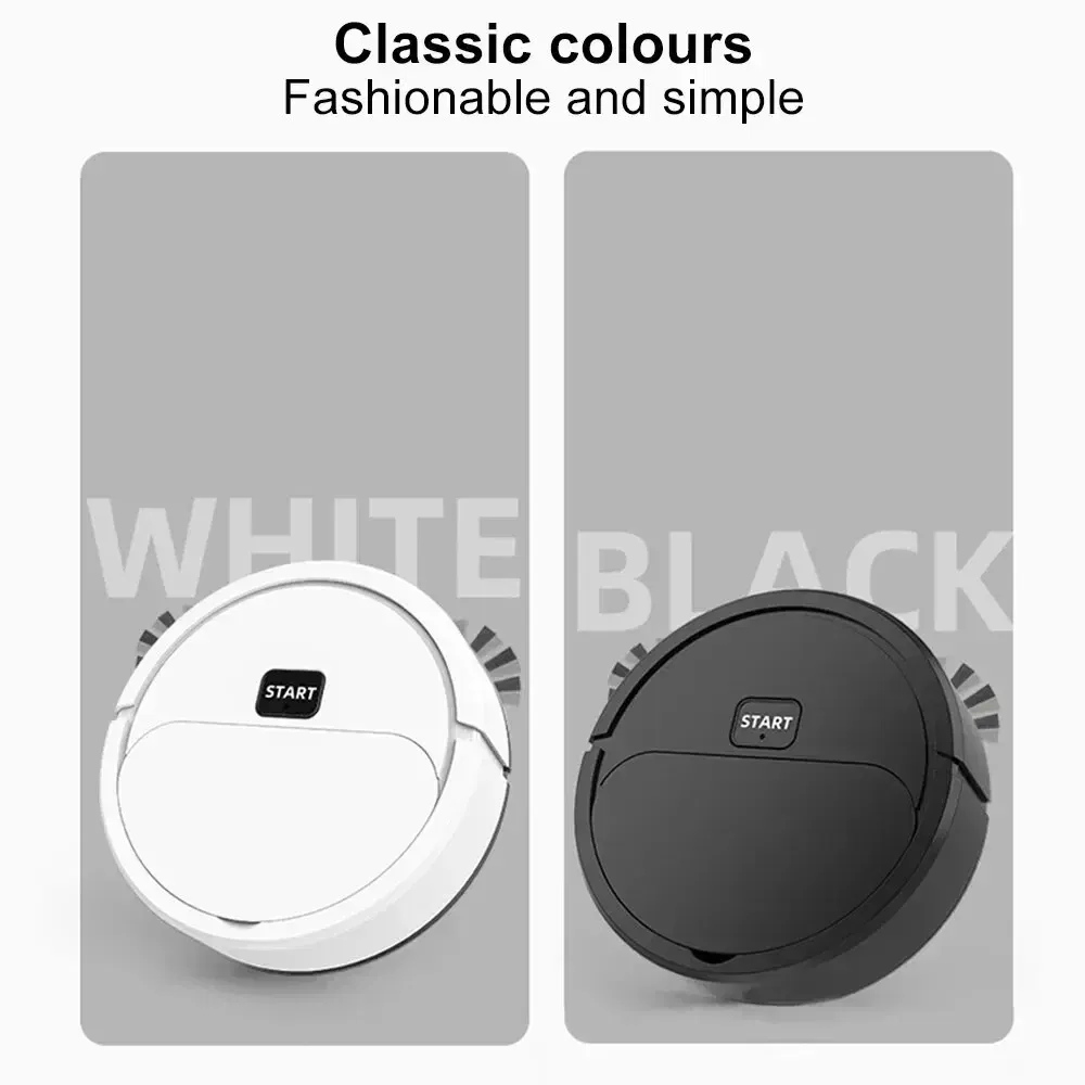 Color: black - Sweeping robot automatic three-in-one wipe mop intelligent silent household lazy sweeper vacuum cleaner