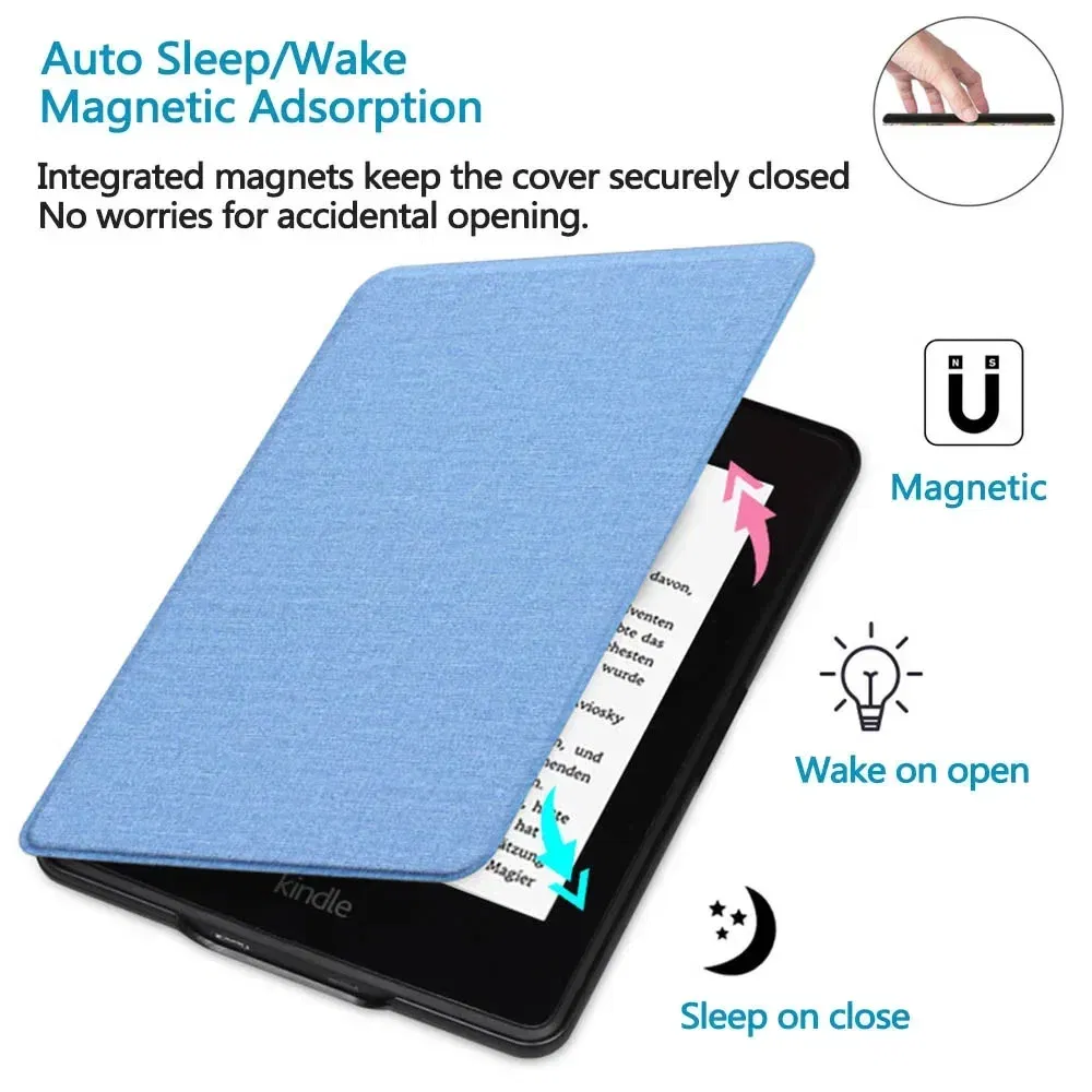 Color: Khaki, Size: EIGHTEEN - Handle Case for Kindle Paperwhite 2022 2021 Pouch 1 2 3 4 5 6 7 8 9 10th 11th Generation 6/6.8 Inch 2019 2018 Protective Cover