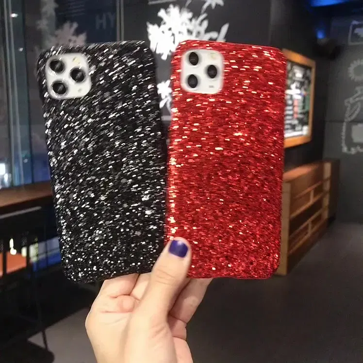Color: black, Material: CANVAS - Hard Shiny Diamond Girly Phone Case for iPhone 11 12 13 14 15 Pro Max 14 15Plus