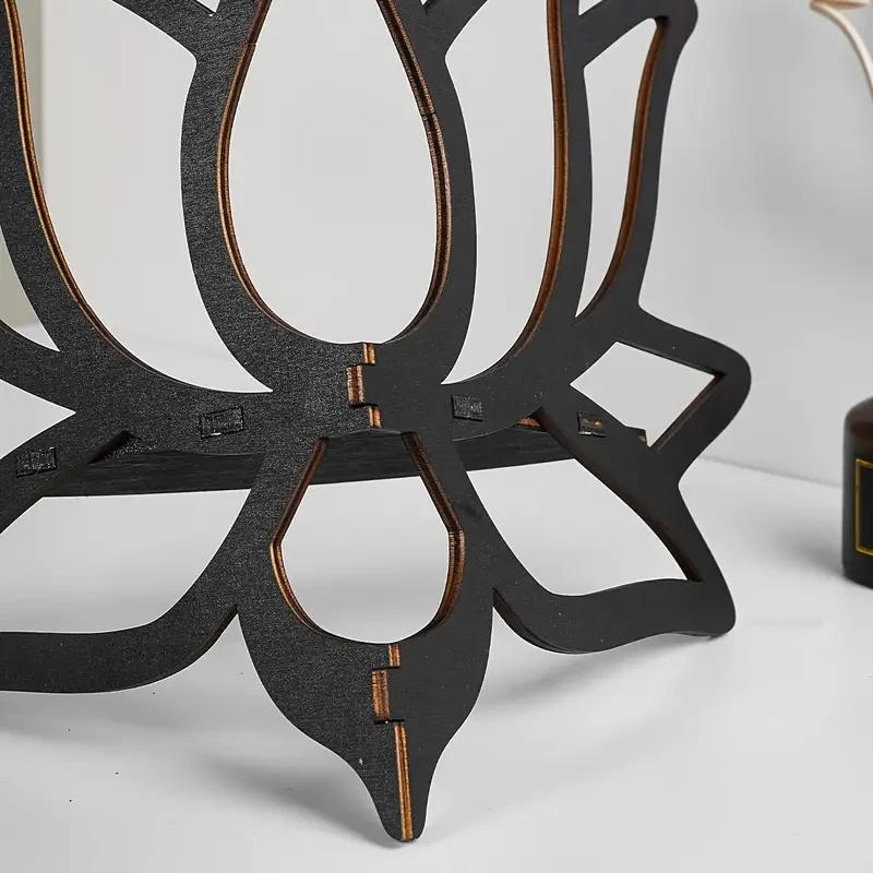1pc Chic Lotus-Shaped Floating Shelf