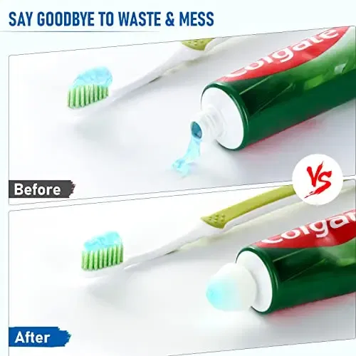 Color Name: green - 1x Save time,Self-Closing Toothpaste Caps,Toothpaste Squeezers Cap Keeps Toothpaste No Mess or Waste ,Toothpaste Lid Dispenser