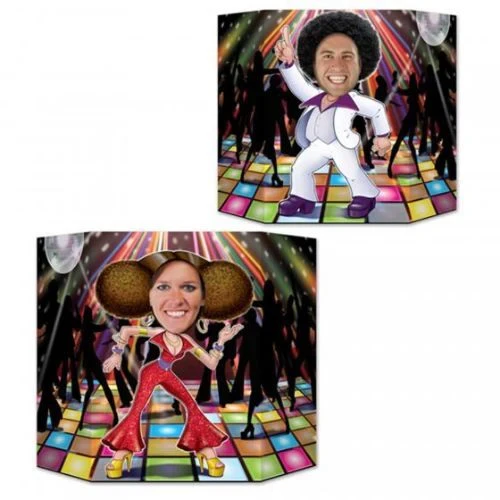 Disco Couple Dancers Photo Prop