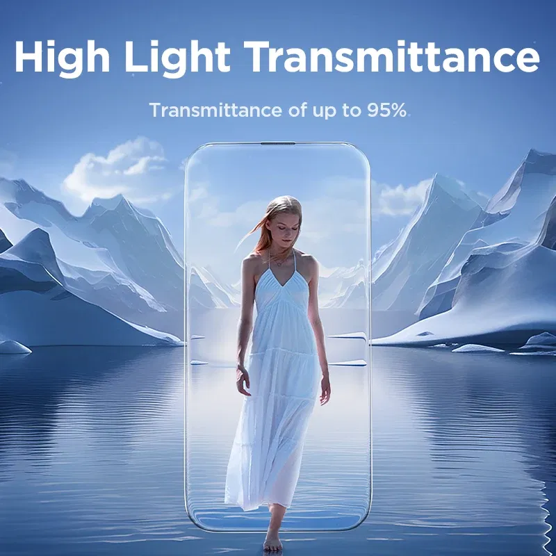 Bundle: bundle 18, Material: pet - Joyroom 3/2/1PCS Full Screen HD Glass For iPhone 16 Pro Max HD Tempered Glass Screen Protector For iPhone 15 14 13 Pro Max