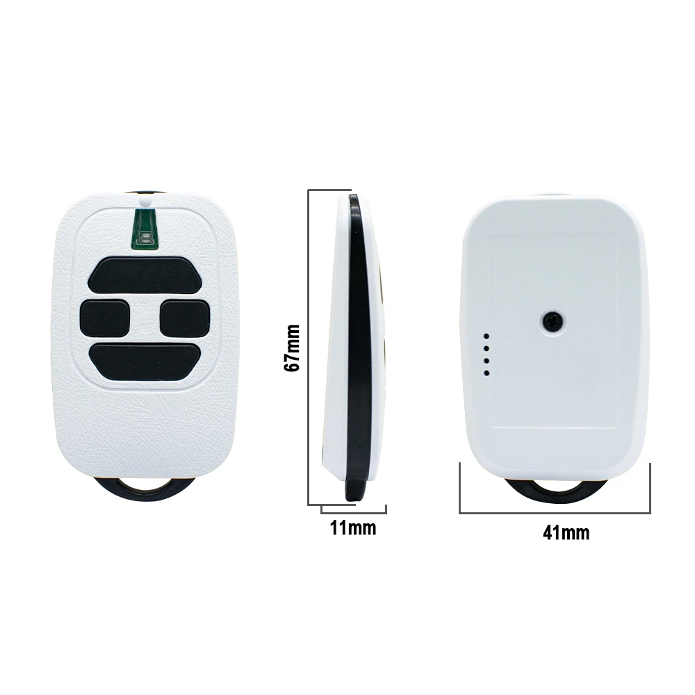 Color: WHITE - DEA GT2 GT4 MIO TR2 TR4 TR2N 433MHz Rolling Code Garage Door Remote Control DEA GT2M GT4M Fixed Code Gate Keyfob Transmitter