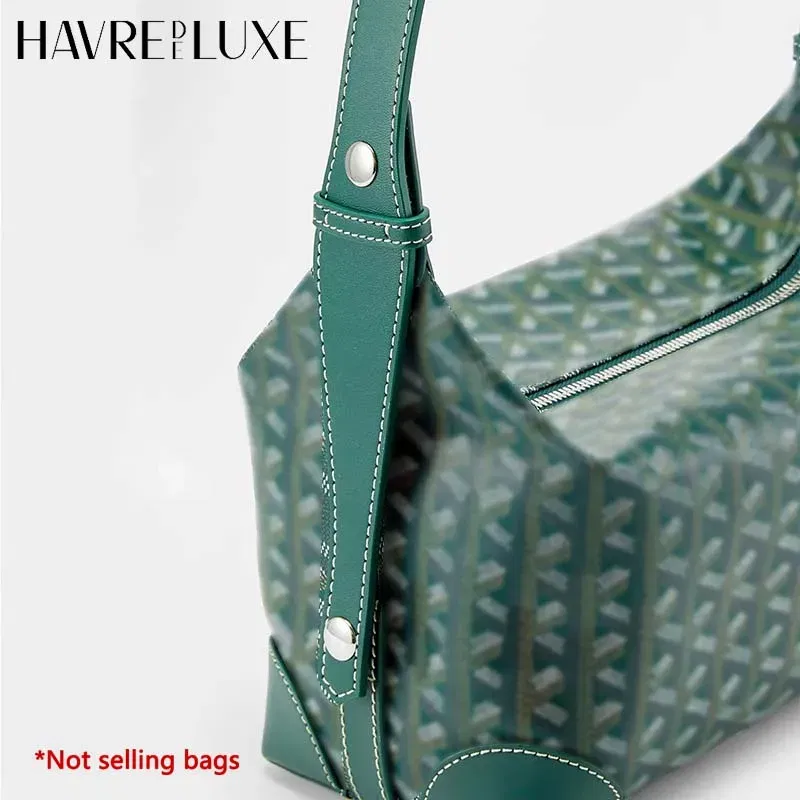 Color: Pink - Bag extended shoulder strap for Goyard Bowling 25 toiletries bag handle shoulder replacement strap bag modification accessories