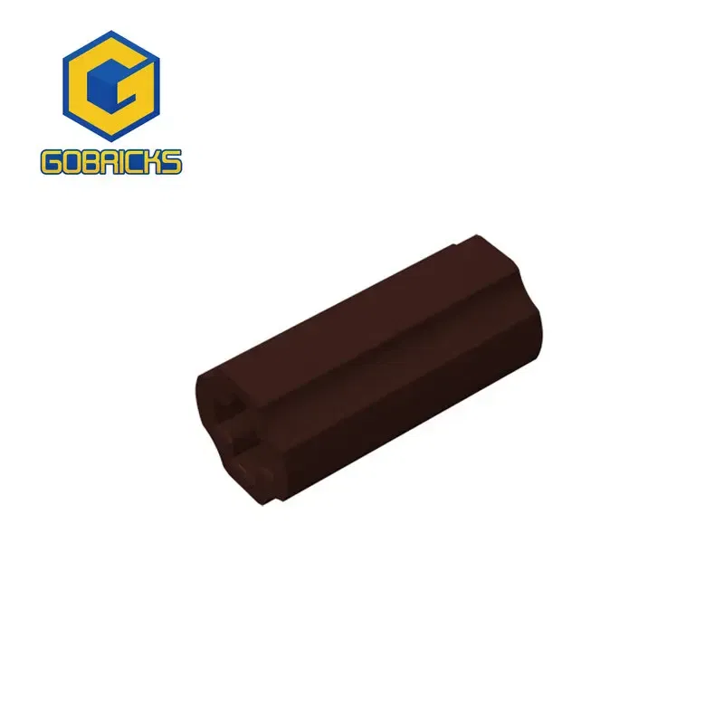 Color: Dark Red - Gobricks 10PCS Bricks Connector 2L compatible with 59443 pieces of children's toys building blocks Part Children's Birthday Gift