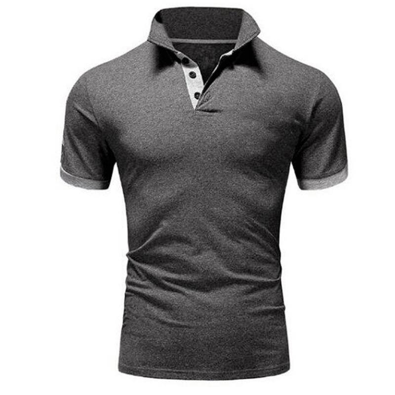 Color: green, Size: XXXL - Men's Short Sleeve Polo Shirts Casual Slim Fit Basic Designed Shirts Quick-drying Anti-wrinkle Tops