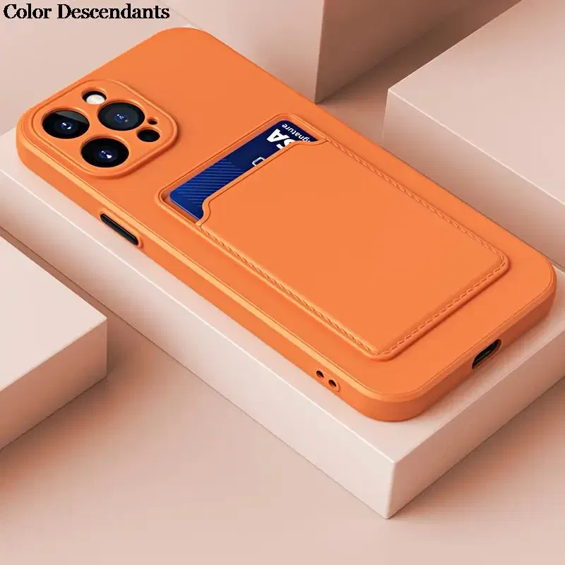Color: Clear, Material: leather - Card Holder Wallet Case For Samsung Galaxy A32 A53 A33 A13 A52 5G Case on A72 A22 A12 A51 A71 Shockproof Liquid Silicone Cover