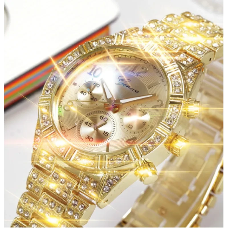Women Crystal Quartz Analog Wrist Watch