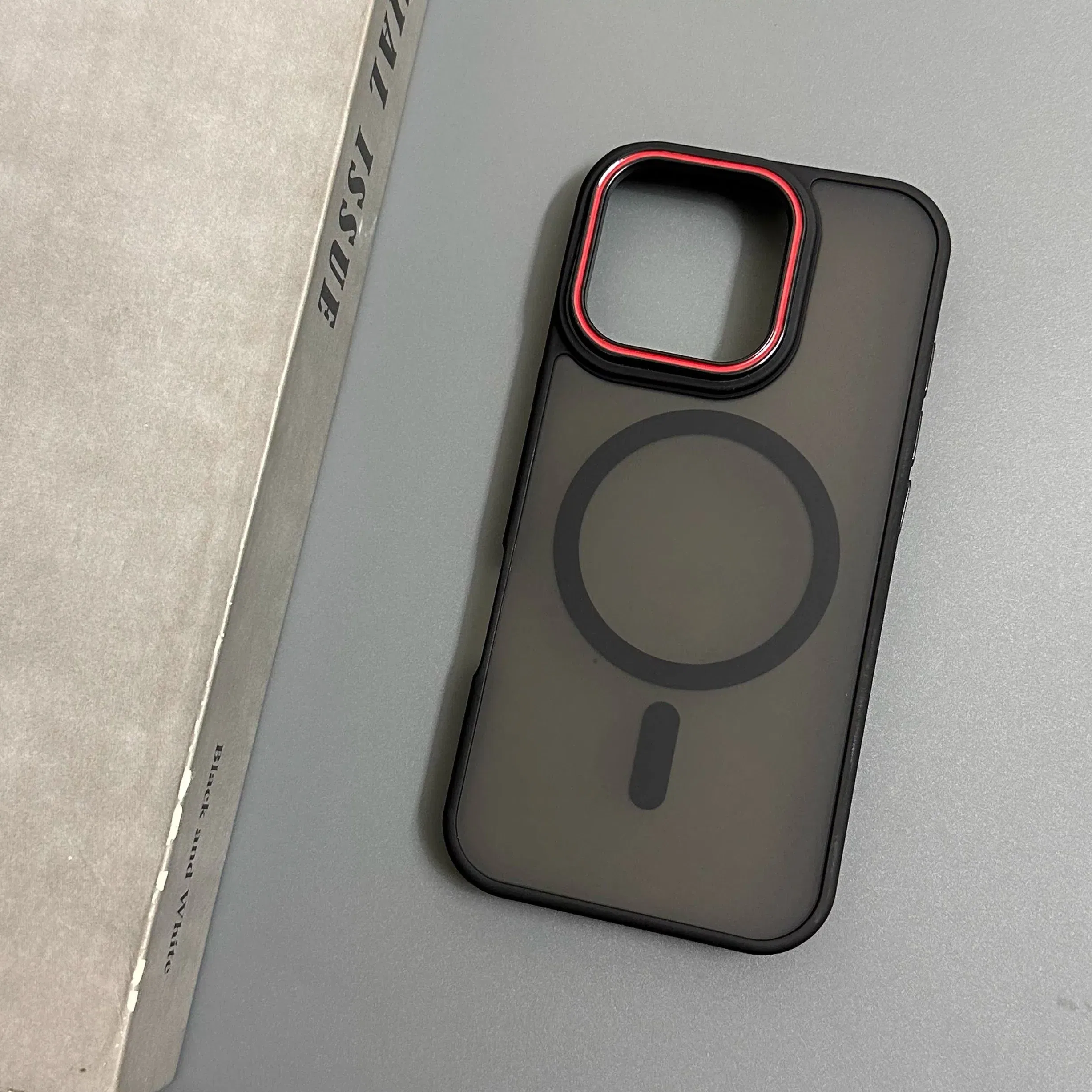 Color: black, Compatibility by Model: iPhone 13 - Wireless Charging Matte Magnetic Case for iPhone 17 16 ProMax 15 14 Plus 13 12 11 17 Air Anti Fall Bumper Translucent TPU Cover
