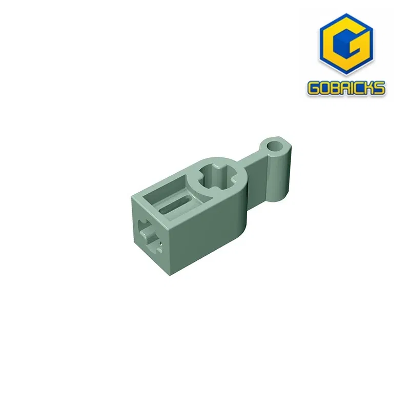 Color: Wood - Gobricks GDS-1195 Technical Changeover Catch compatible lego 6641 19437 pieces of children's DIY